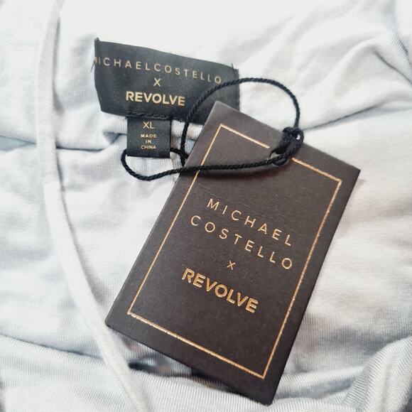 Michael Costello x REVOLVE Freya Midi Dress in Baby Blue XL - Picture 6 of 10